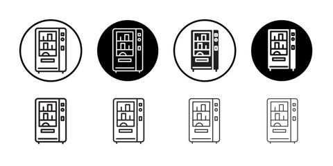Vending machine icon Black and white logo