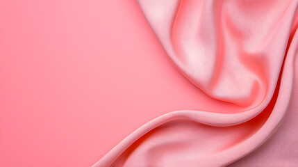 Smooth silk fabric background with rich texture and gentle folds background
