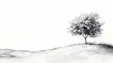 Fototapeta premium drawing landscape drawing illustration
