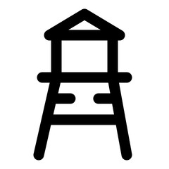 building dashed line icon