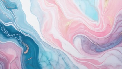 Obraz premium Abstract Swirls in Pastel Hues: A captivating dance of colors swirls across the canvas, forming an elegant composition. Soothing pastel shades blend in harmony.