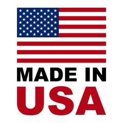 Made in the USA icons. Made in USA stamp