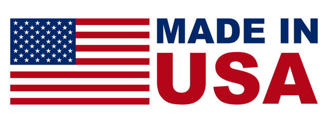 Made in the USA icons. Made in USA stamp