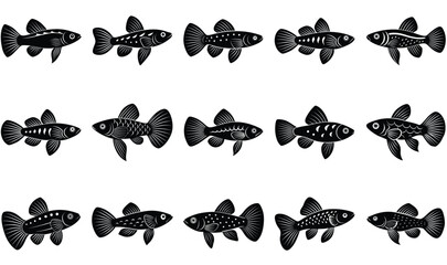 Fototapeta premium goppy vector sihouette