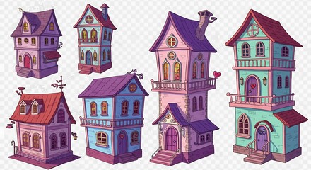 Whispers of a Pastel Village AI Generated