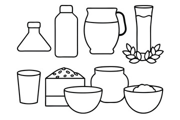 Oat Milk Line Art Unique Design for Custom Illustration Ideas  