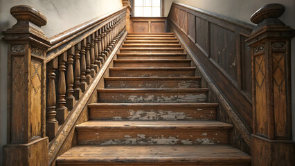 Fototapeta premium staircase in the old building