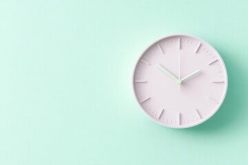 Minimalist pastel clock