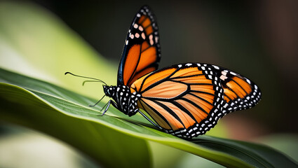 Fototapeta premium Majestic Monarch butterfly