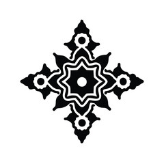 Abstract floral ornament vector design illustration