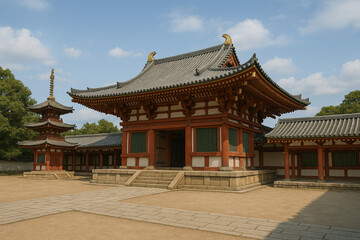 Naklejka premium 平安時代風