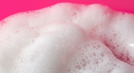 Fototapeta premium Pink Foam Frenzy AI Generated