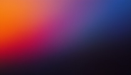 Obraz premium dark grainy color gradient background purple red orange blue black colors banner poster cover abstract design