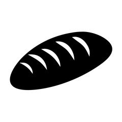 bread loaf icon, bread loaf line art - simple line art of bread loaf, perfect for bread loaf logos and icons