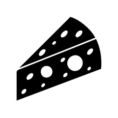 cheese wedge icon, cheese wedge line art - simple line art of cheese wedge, perfect for cheese wedge logos and icons
