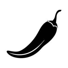 chili pepper icon, chili pepper line art - simple line art of chili pepper, perfect for chili pepper logos and icons