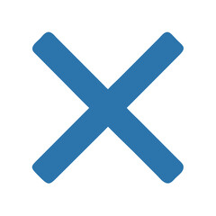 Fototapeta premium Cross Mark Representing Close or Cancel Icon Design