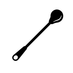 cocktail stirrer icon, cocktail stirrer line art - simple line art of cocktail stirrer, perfect for cocktail stirrer logos and icons