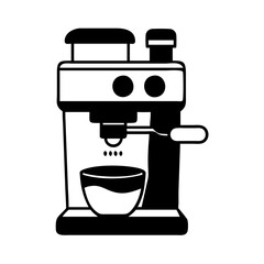 espresso machine icon, espresso machine line art - simple line art of espresso machine, perfect for espresso machine logos and icons