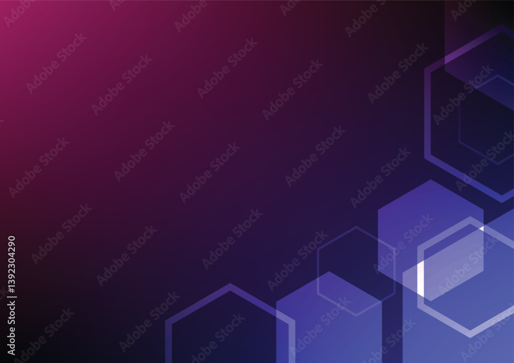 Aufkleber abstract science technology hexagon hive background vector illustration graphic design digital conce