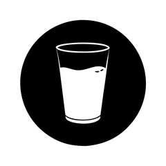 glass of milk icon, glass of milk line art - simple line art of glass of milk, perfect for glass of milk logos and icons