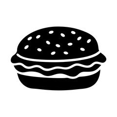 hamburger icon, hamburger line art - simple line art of hamburger, perfect for hamburger logos and icons