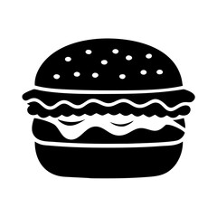 hamburger icon, hamburger line art - simple line art of hamburger, perfect for hamburger logos and icons