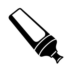 highlighter icon, highlighter line art - simple line art of highlighter, perfect for highlighter logos and icons