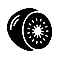 kiwi icon, kiwi line art - simple line art of kiwi, perfect for kiwi logos and icons