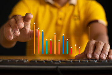 Economic growth analysis including business investment strategies