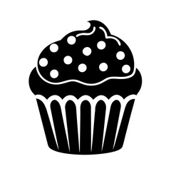 muffin icon, muffin line art - simple line art of muffin, perfect for muffin logos and icons