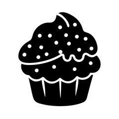 muffin icon, muffin line art - simple line art of muffin, perfect for muffin logos and icons