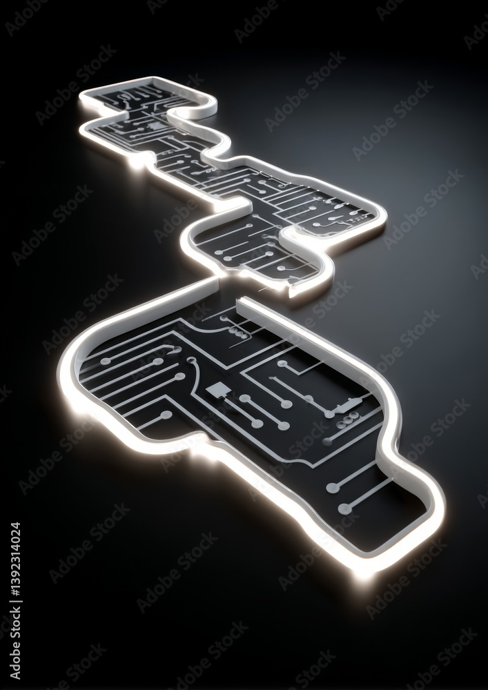 Poster the ideas of big data, stocks, machine learning, and circuit boards all play a role in the developme