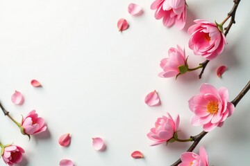 Bright white backdrop, highlighting delicate objects , minimal, art