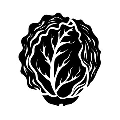 radicchio icon, radicchio line art - simple line art of radicchio, perfect for radicchio logos and icons