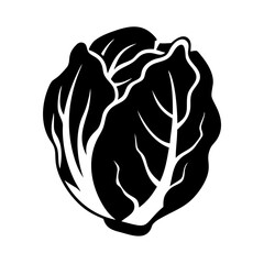 radicchio icon, radicchio line art - simple line art of radicchio, perfect for radicchio logos and icons