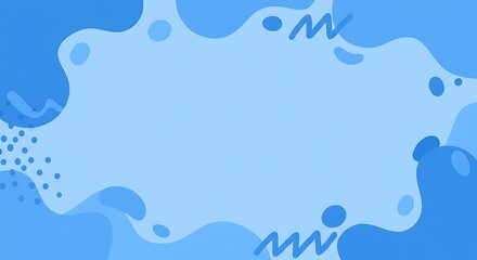 Liquid Blue Dreams: Abstract Vector Art AI Generated