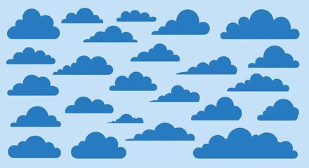 Celestial Drift A Sky Full Of Dreams Floating Forms Blue Cloud Collection Softly Sailing Clouds Azure Canvas Whispers Of The Sky Peaceful Skyward Cloud Symphony Skybound AI Generated