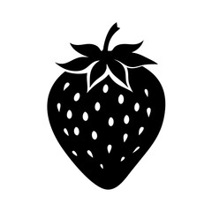 strawberry icon, strawberry line art - simple line art of strawberry, perfect for strawberry logos and icons