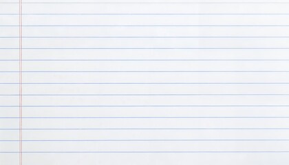 Fototapeta premium Blank Notebook Paper Texture Background with Blue Lines for Writing