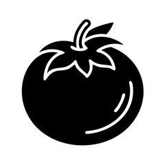 tomato icon, tomato line art - simple line art of tomato, perfect for tomato logos and icons