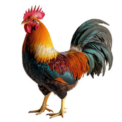 Fototapeta premium Rooster png standing rooster png chicken bird png farm animal png poultry png transparent background image