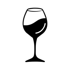 wine tasting glass icon, wine tasting glass line art - simple line art of wine tasting glass, perfect for wine tasting glass logos and icons