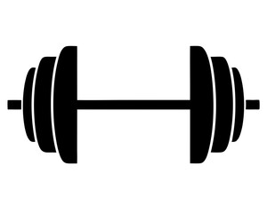 Barbell Silhouette Vector & Gym Fitness SVG Design