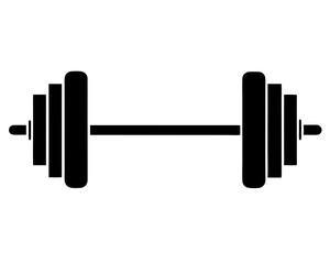 Barbell Silhouette Vector & Gym Fitness SVG Design