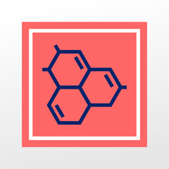 Fototapeta premium Chemistry icon art, vector, illustration, and flat design.