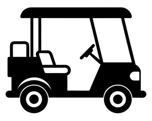 Golf Cart Silhouette Vector & Sport Vehicle SVG