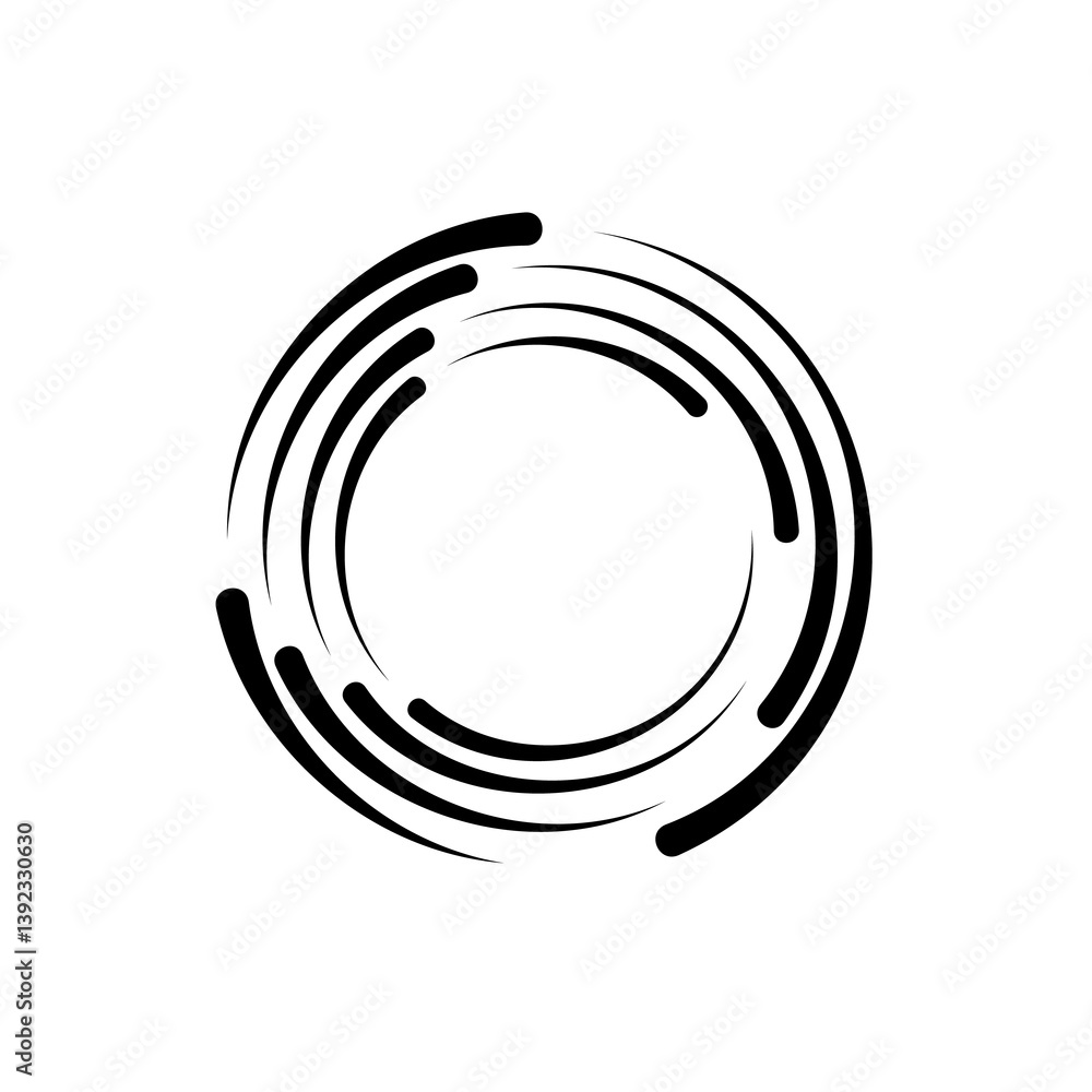 Poster png swirl round background circle frame curve element abstract illustration modern logotype motion g