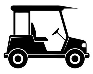 Golf Cart Silhouette Vector & Sport Vehicle SVG
