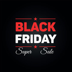 Black Friday super sale & discount vector design
